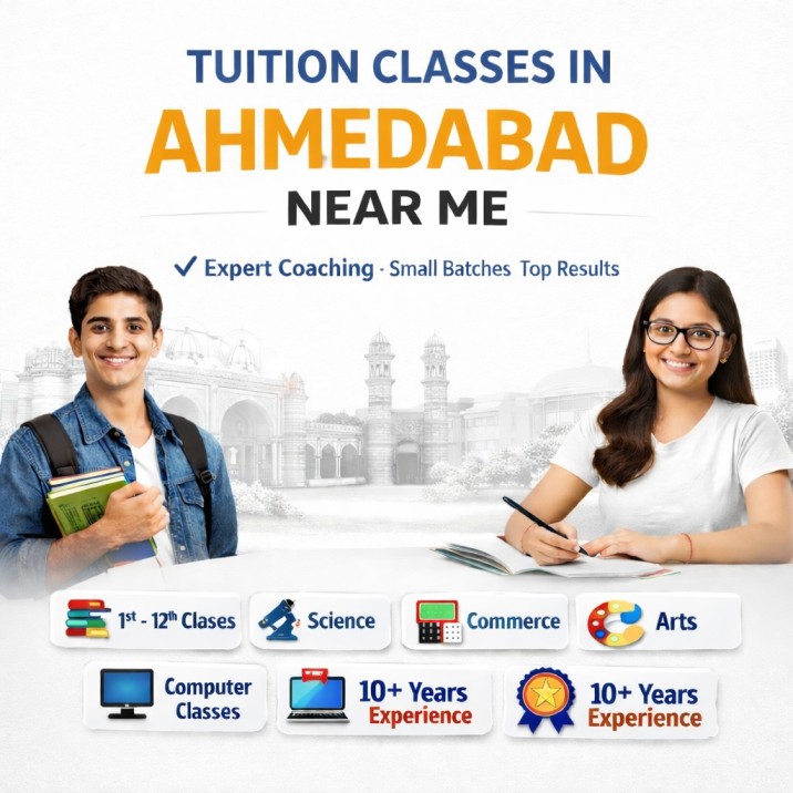 Find the best tuition classes in Ahmedabad near you with expert teachers